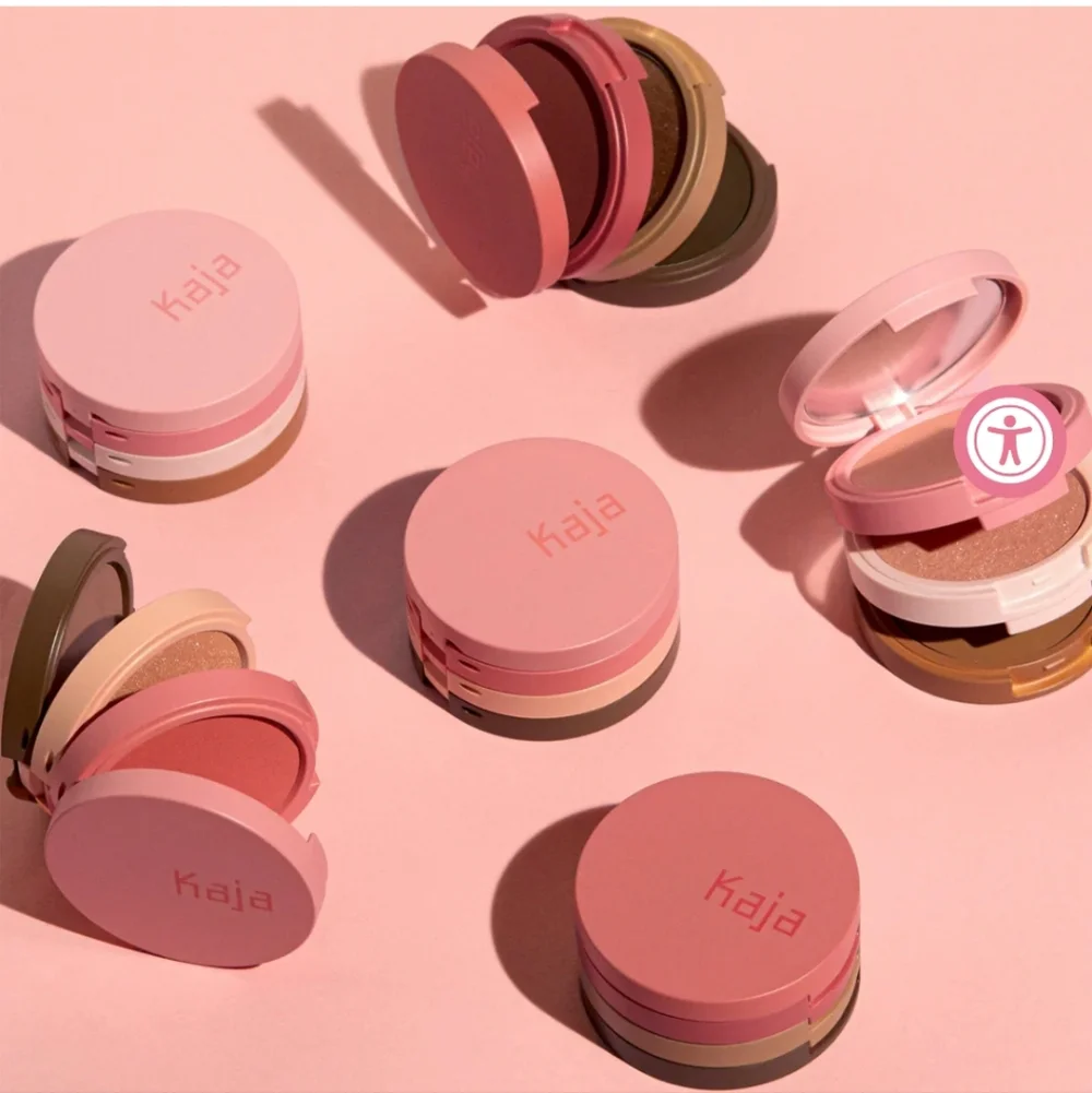 Kaja‎ Beauty Bento Blendable Sculpting Trio 01 Butter Up NIB Blush And Bronzer